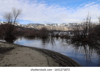 View Of Washoe Lake, Nevada,