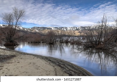 View Of Washoe Lake, Nevada,