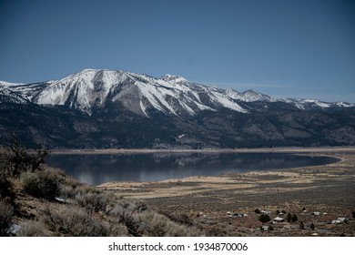 View Of Washoe Lake In Winter