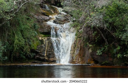 View of a Waterfall in Ibitipoca