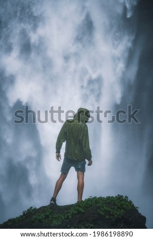 View of waterfall in Java, Indonesia