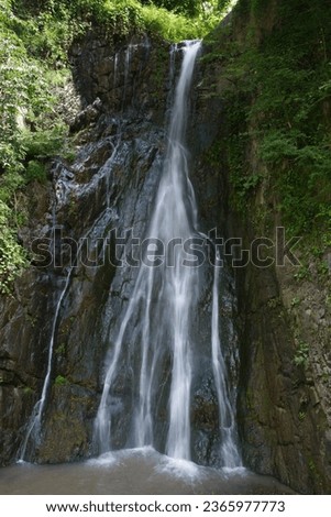 View of a waterfall in Trabzon, Turket.