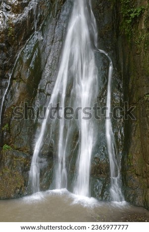View of a waterfall in Trabzon, Turket.