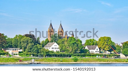 View of Wesseling, Rhine-Erft, North Rhine-Westphalia, Germany, Europe