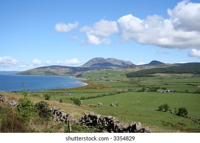 view of west coast of Isle of Arran Scotland