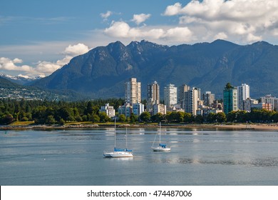 View Of The West End Of Vancouver Across English Bay