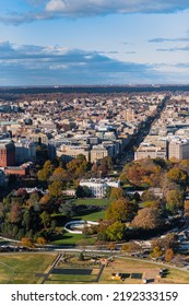 View Of The White From The Top Washington Monument 