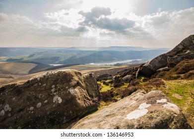 View From White Tor In The Peak District