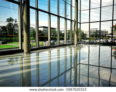 View of windows in the building