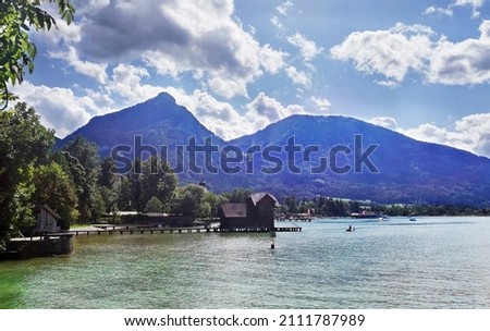 Similar – Image, Stock Photo Cottage at the lake