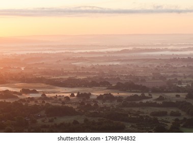 View Of Worcestershire Countryside From The Malverns.