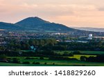 View of The Wrekin and part of Telford town.