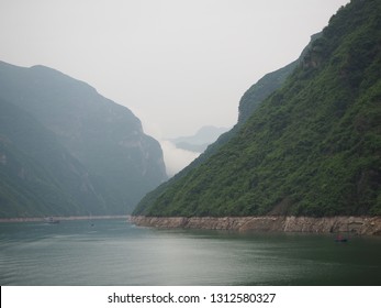 View Of Yangtze River, China At Wu Gorge