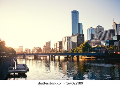 A view of the Yarra River, Melbourne, Victoria, Australia