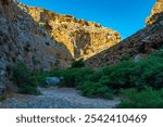 View of Zakros Gorge at Greek island Crete.