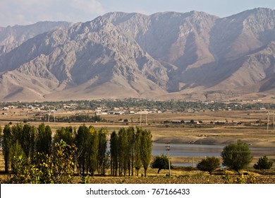 View Of Zarafshan Range Mountains, Part Of Pamir, Samarkand, Uzbekistan