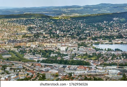 View Of Zurich From Uetliberg Mountain, Switzerland