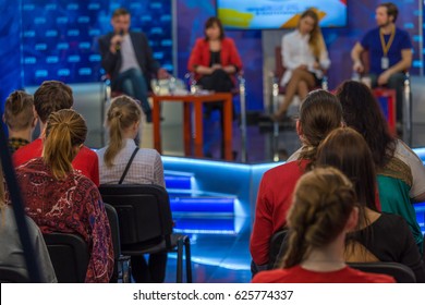 Viewers On A Television Talk Show