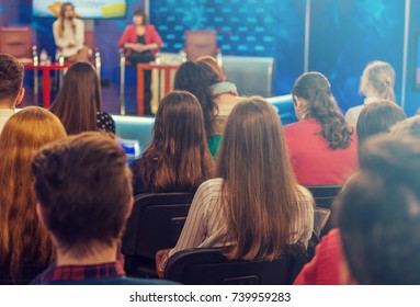 Viewers On A Television Talk Show