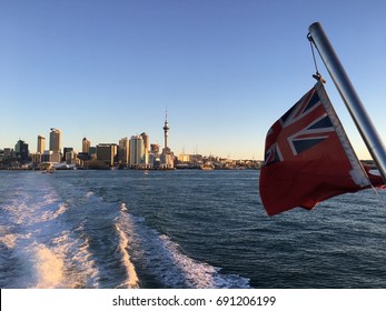 Viewing Auckland City On A Ferry