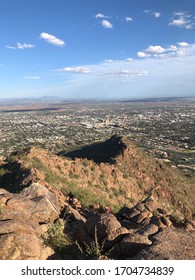 Viewing Spectacular View After Overcoming Hiking Obstacle