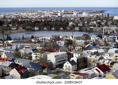 Hallgrímskirkja Viewpoint Colour Houses Of The City Reykjavik
