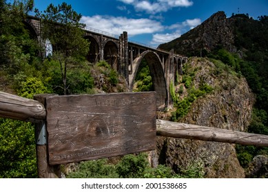 Gundián viewpoint on the Ulla viaduct, Galicia, Spain