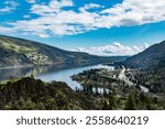 Viewpoint of Rowena Crest in Columbia River Gorge