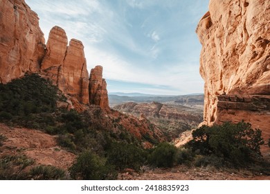 Viewpoint at the top of Cathedral Rock trail in Sedona Arizona - Powered by Shutterstock