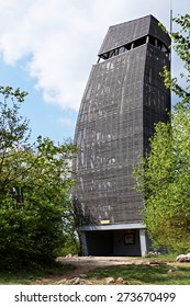 Viewpoint tower in forest