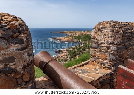 Views around the old fort, Cidade Velha , Santiago, an island in Cape Verde