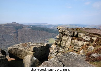 Views From Bamford Edge In The Dark Peak Of The Peak District, Derbyshire, UK