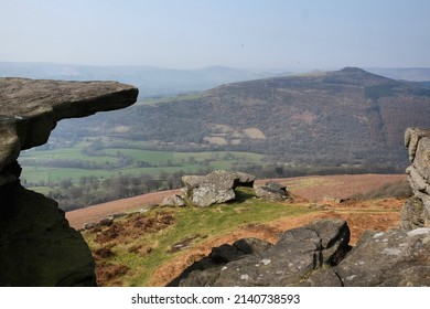 Views From Bamford Edge In The Dark Peak Of The Peak District, Derbyshire, UK