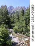 Views from hiking the Kootenai Lakes trail.  Starting from the Canadian border and Goat Haunt this trail takes you through a remote part of the International peace park with the Rocky mountains.  