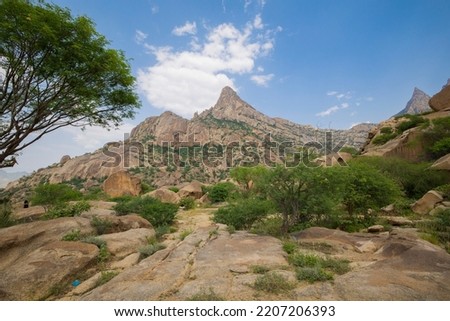 Views of the Jabal Shada Mountain Reserve in the Al Baha region of Saudi Arabia