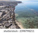 Views of Lahaina after the wildfires in Maui