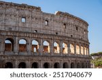 Views of the landmark Colosseum of the Ancient Roman Empire.