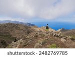 Views of the landscape during a hiking walk in the Teno Rural Park, in the north of Tenerife, Canary Islands.