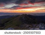 Views of Monterey and Salinas Valleys and the Pacific Ocean via Fremont Peak State Park in San Benito and Monterey Counties, California, USA.