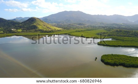 Views of new caledonia / River estuary / Port Laguerre