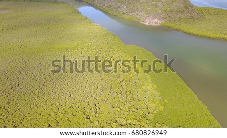 Views of new caledonia / River estuary / Port Laguerre