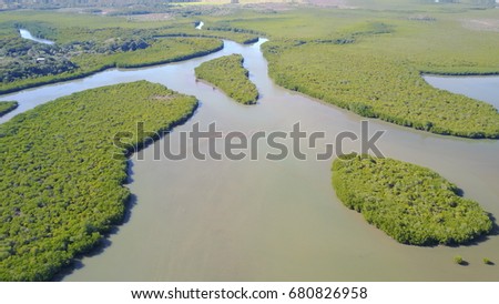 Views of new caledonia / River estuary / Port Laguerre
