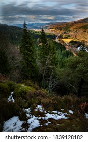 Views Over Highland Perthshire Of The Cascading Mountains 