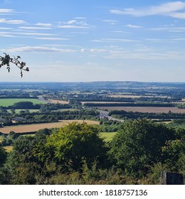 Views Over South Oxfordshire With Road Snaking Through.