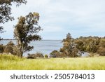 Views over Sugarloaf Reservoir near Yarra Glen in Victoria, Australia