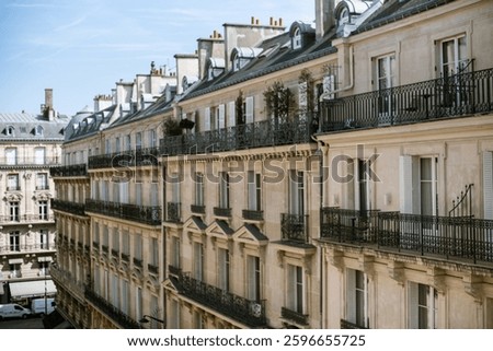 Views of Paris capturing its timeless elegance and romantic atmosphere. Iconic landmarks, charming streets, and classic architecture bathed in soft natural light. Perfect for travel art.