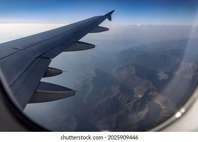 Views From A Plane Descending Into Jackson Hole Airport, WY.