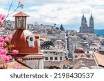 views of quito old town, ecuador