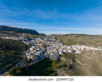 Views Of The Rural Municipality Of Cañete La Real In The Province Of Malaga, Spain.