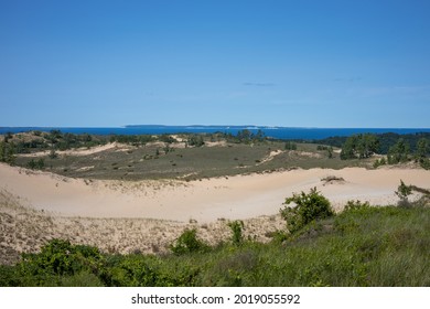 Views Of Sleeping Bear Dunes National Lakeshore Park In Michigan